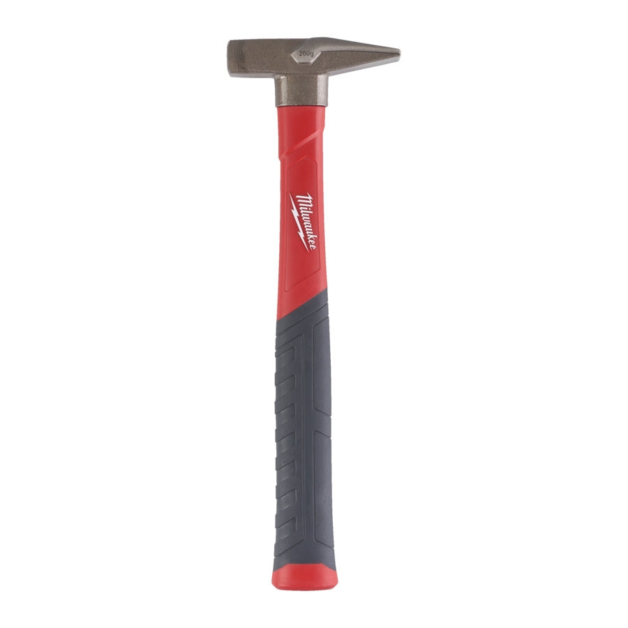 Milwaukee Fiberglas Schlosserhammer mit Softgripummantelung 200 g 