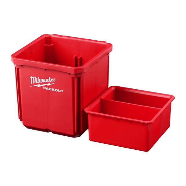 Milwaukee® Packout Behälter 10 x 10 cm für Kleinteile wie Schrauben, Nägel etc. 2 Stück