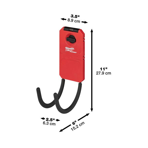 Milwaukee® Packout Universalhaken gebogen mit 11 kg Kapazität