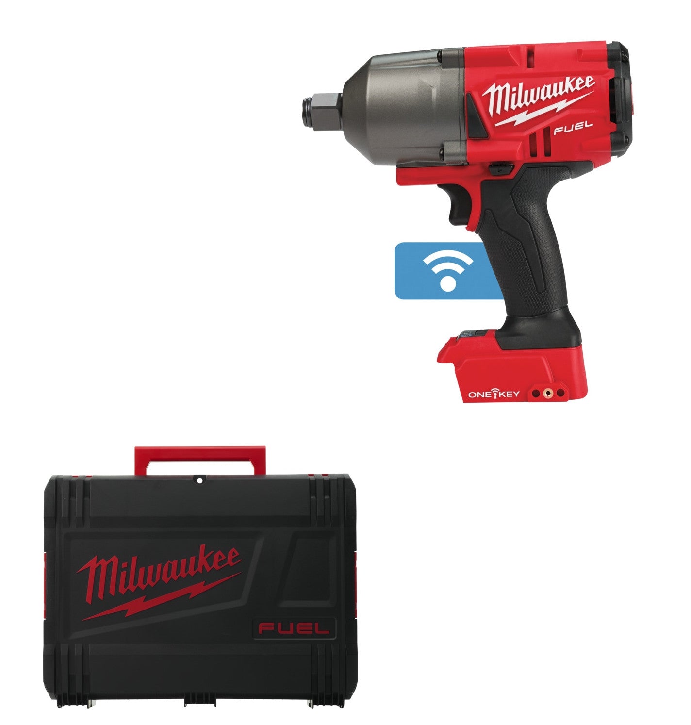 Milwaukee M18 ONEFHIWF34-0X FUEL Akku-Schlagschrauber bürstenlos 1627 Nm 3/4" mit Sprengring ohne Akku/Lader in HD-Box