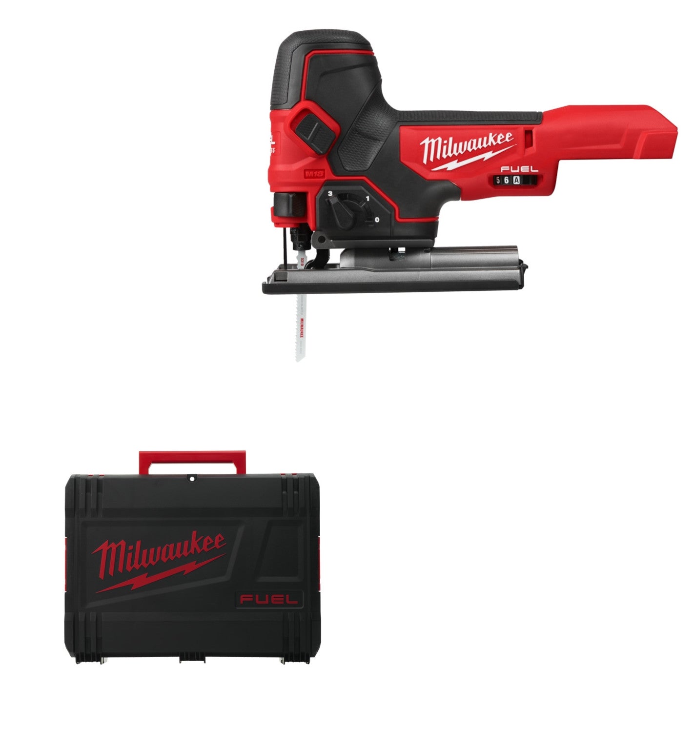 Milwaukee M18 FBJS-0X FUEL Akku-Stichsäge 25mm Hublänge ohne Akku/Lader in HD-Box