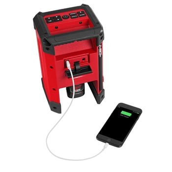 Milwaukee M12 RCDAB+-0 Netz-/Akku-Radio DAB+- und AM/FM-Tuner ohne Akku/Lader im Karton