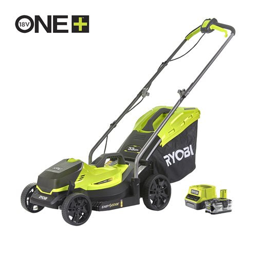 RYOBI RLM18X33B40 Brushless Akku-Rasenmäher 33 cm Schnittbreite 1x 4,0 Ah Akku und Ladegerät