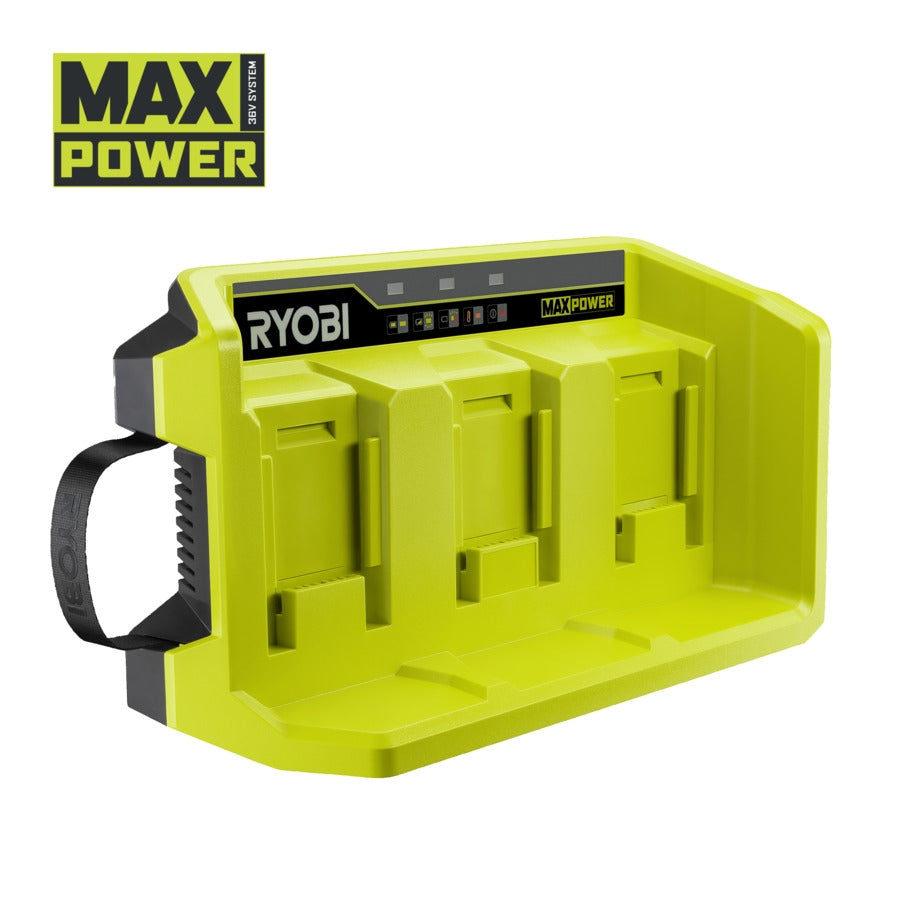 RYOBI RY36C3PA MAX POWER 3-Fach Ladegerät mit 4 A Ladestrom im Karton