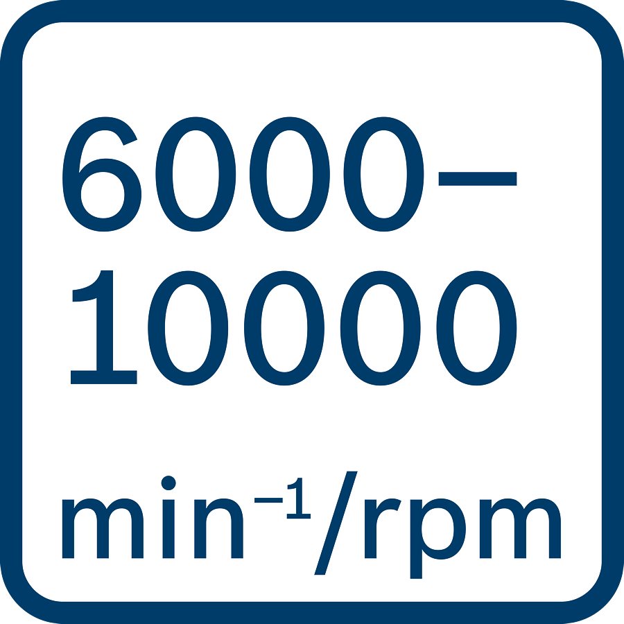 6000 – 10000 U/min Leerlaufdrehzahl