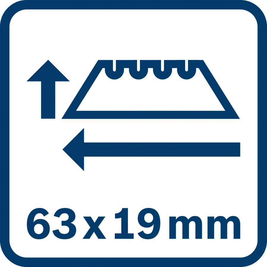 63x19 mm Trapezklinge