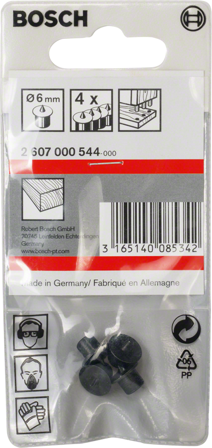 Bosch Dübelsetzer-Set Dübelzentrierstift 6 mm 4 tlg. (2607000544)