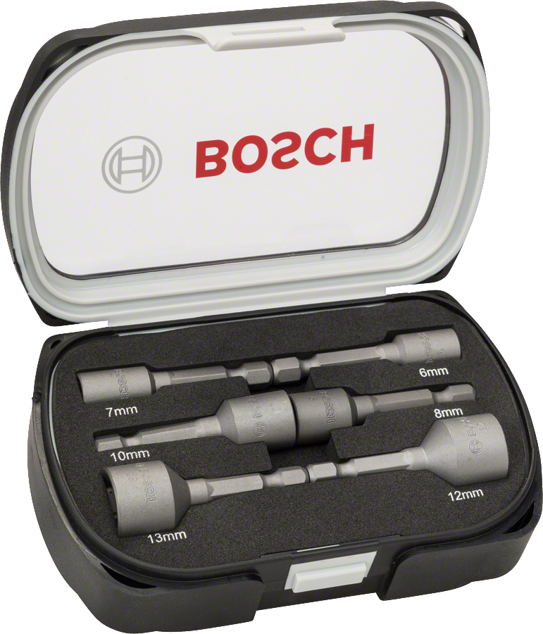 Bosch Extra Hard-Steckschlüssel Set 1/4" SW 6 – 13 mm 6tlg. (2608551079)