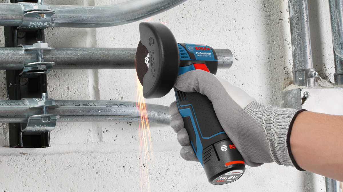 Bosch Professional GWS 12V-76 Akku-Winkelschleifer ohne Akku/Lader in L-Boxx 102 (06019F2003)