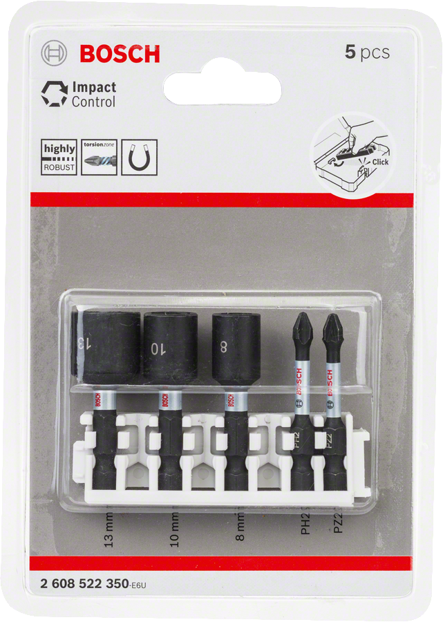 Bosch Impact Control Schrauberbit- & Steckschlüssel Set 8 tlg. (2608522350)