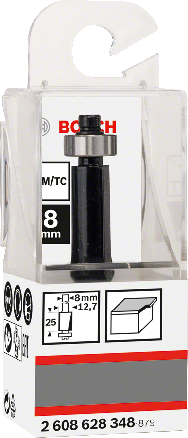 Bosch Laminat-Bündigfräser Standard for Wood  8 x 12.7 x 68 mm (2608628348)