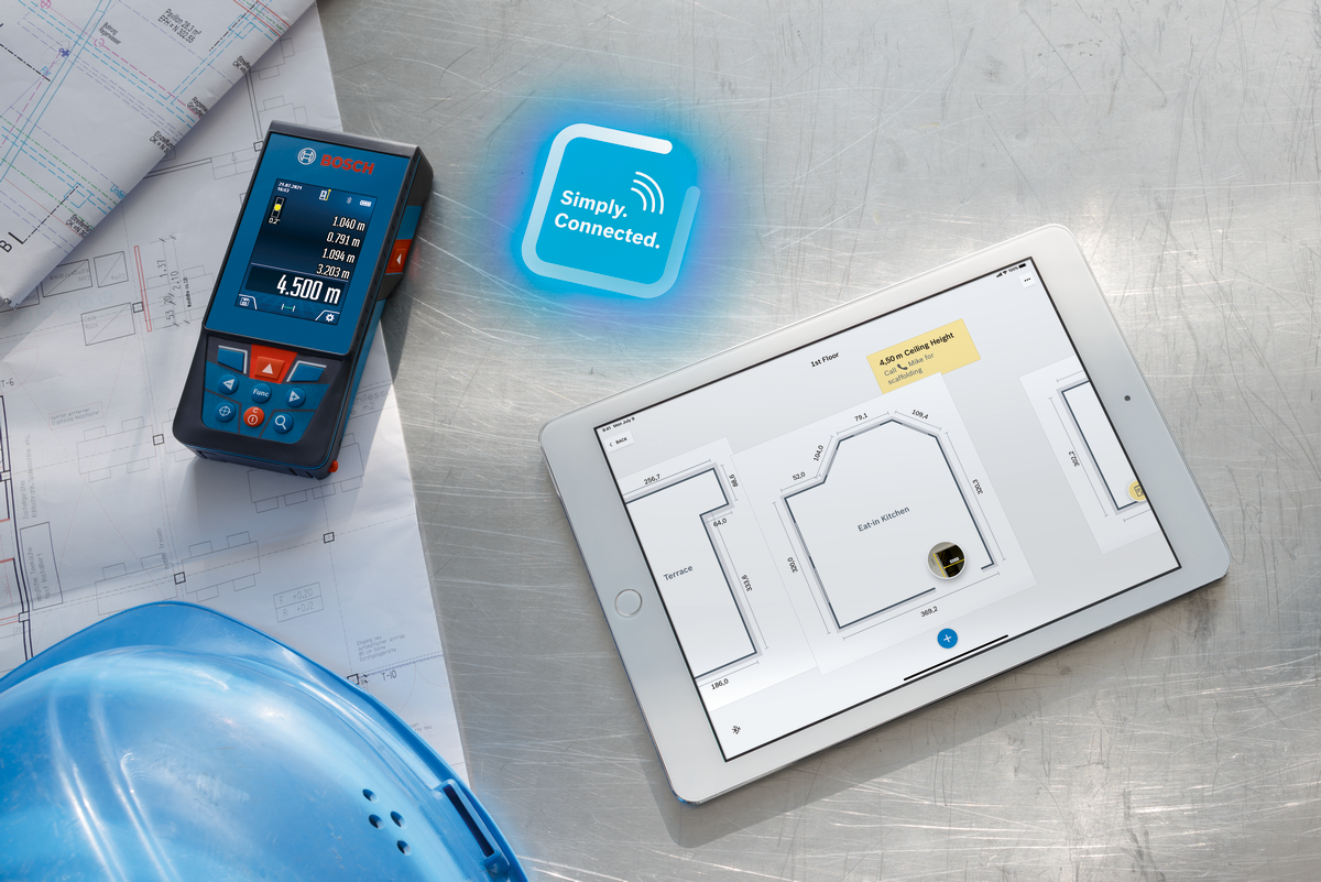 Bosch Professional GLM 100-25 C Laser-Entfernungsmesser mit Bluetooth (0601072Y00)