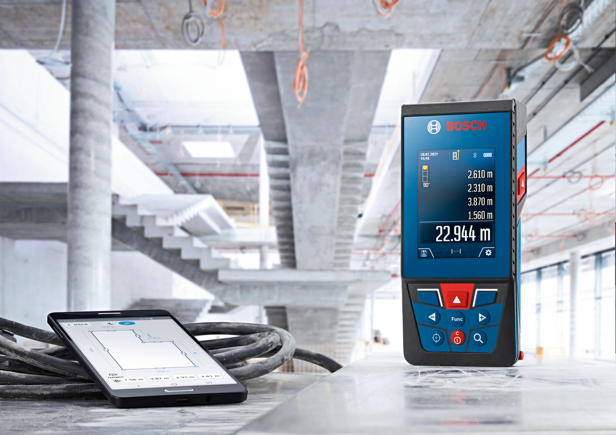 Bosch Professional GLM 100-25 C Laser-Entfernungsmesser mit IPS-Farbdisplay (0601072Y00)