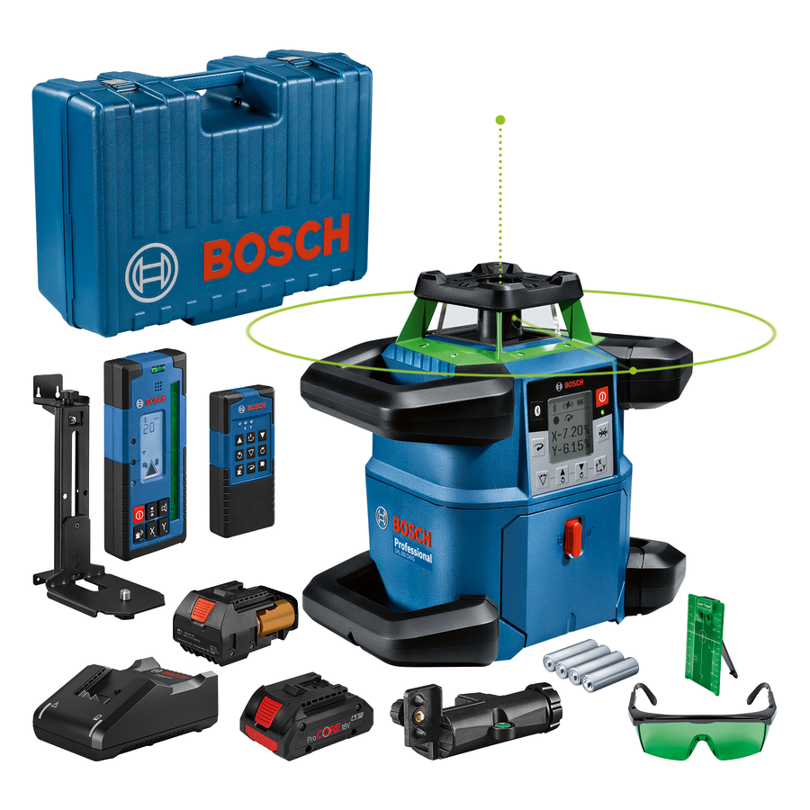 Bosch Professional GRL 650 CHVG Rotationslaser 1x Akku und Lader in Handwerkerkoffer (0601061V00)