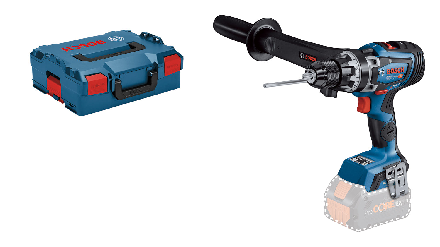 Bosch Professional GSR 18V-150 C Akku-Bohrschrauber 150 Nm ohne Akku/Lader in L-Boxx 136 (06019J5002)