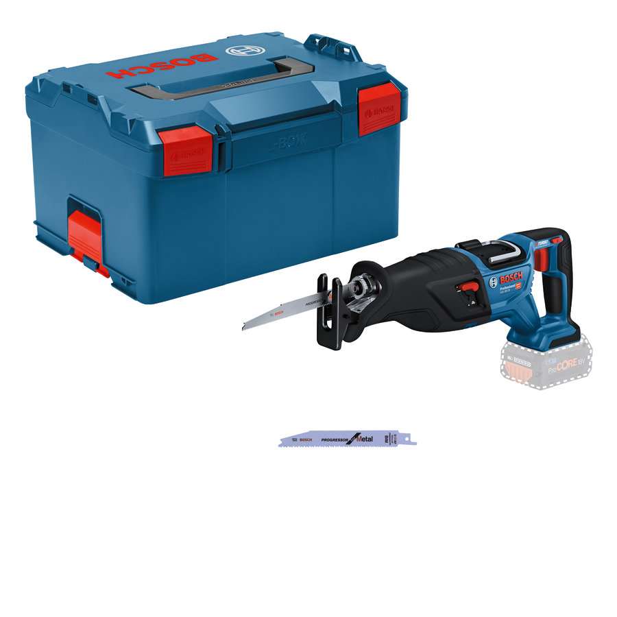 Bosch Professional GSA 18V-28 Akku-Säbelsäge 28 mm Hublänge BITURBO ohne Akku/Lader in L-Boxx 238