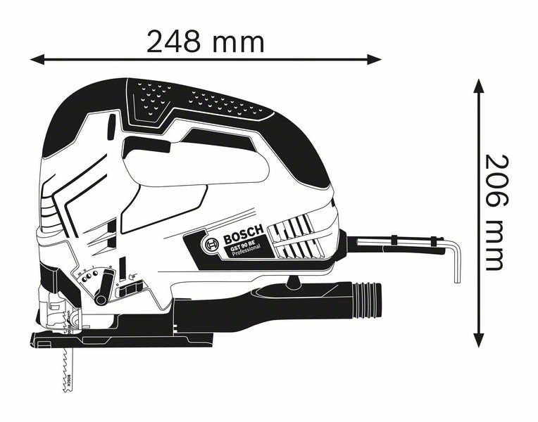 Bosch Professional GST 90 BE Stichsäge mit 650 W im Koffer