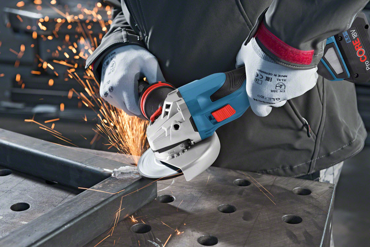 Bosch Professional GWS 18V-15 C Akku-Winkelschleifer BITURBO ohne Akku/Lader in L-Boxx
