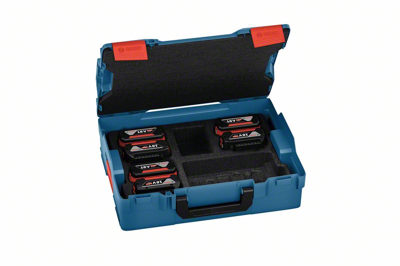 Bosch Professional Akkupack 6x GBA 18V 4.0 Ah in L-Boxx