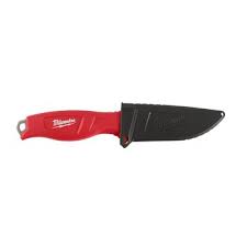 Milwaukee Arbeitsmesser mit feststehender Edelstahlklinge 101 mm in Messerscheide (4932464828)
