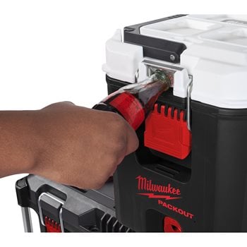 Milwaukee® Packout Kühlbox 411 x 254 x 330 mm mit 15 l Volumen mit Flaschenöffner
