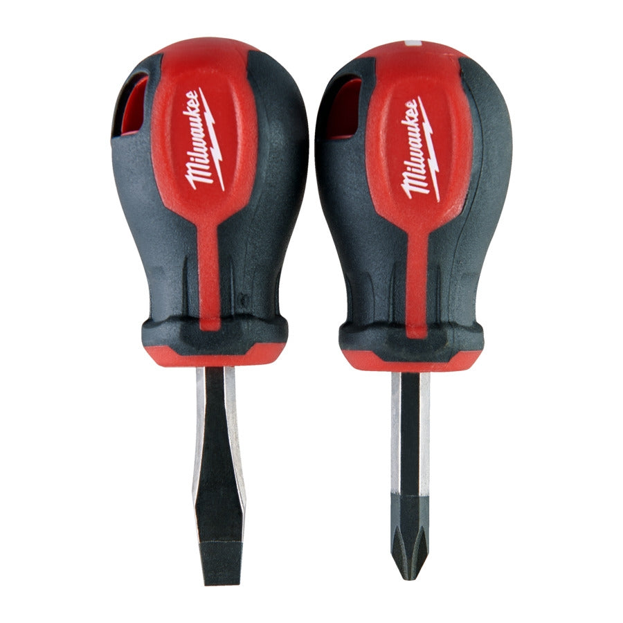 Milwaukee Tri-Lobe Schraubendreher Set Sechskant-Schaft Stubby PZ / SL 2tlg. (4932471810)
