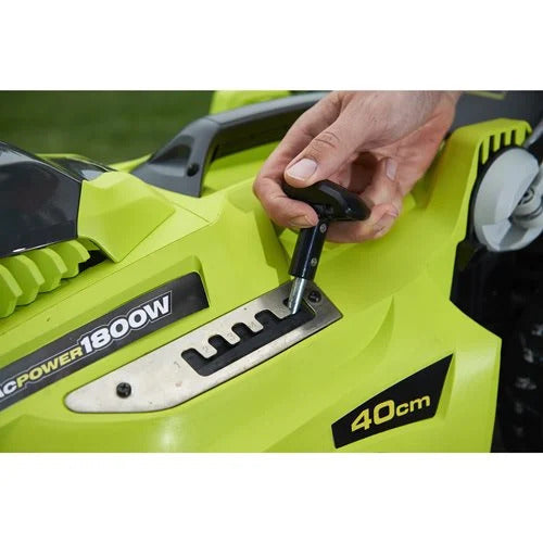 RYOBI RLM18E40H Elektro-Rasenmäher 1800 W 40cm Schnittbreite mit Schnitthöhenverstellung (5133002347)