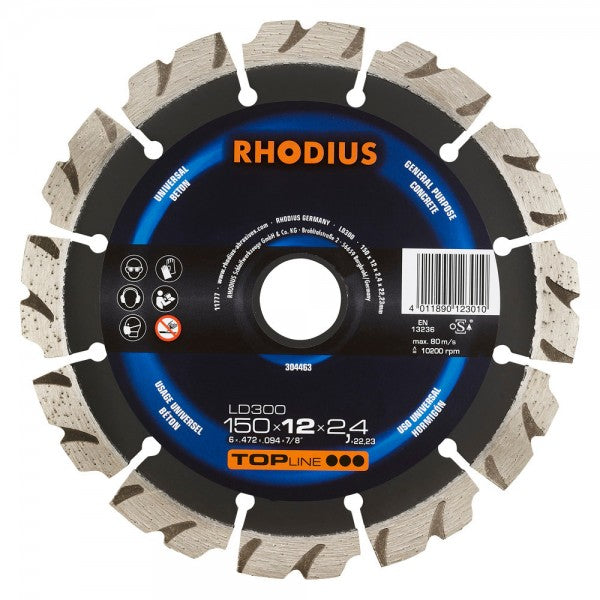 Rhodius Diamanttrennscheibe LD300 TOP Ø 150x12x2.4 mm 304463