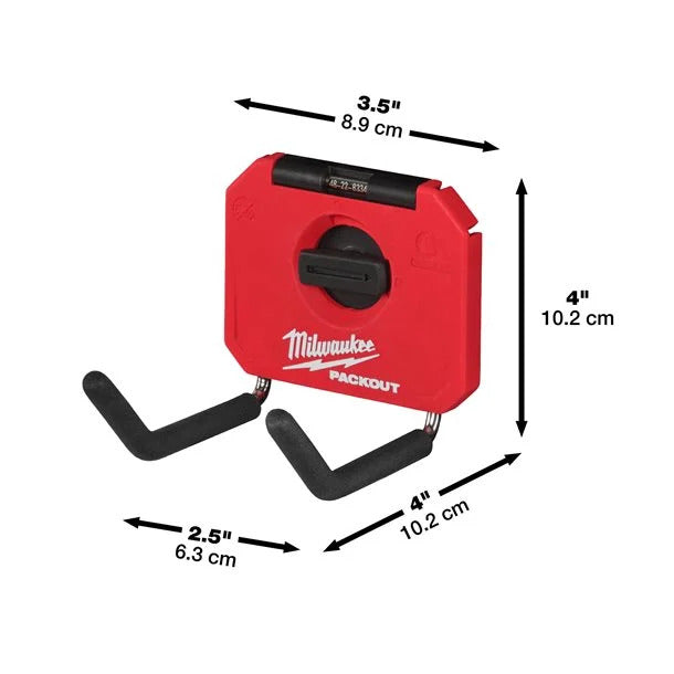 Milwaukee® Packout Universalhaken kurz, gerade 7 kg Kapazität