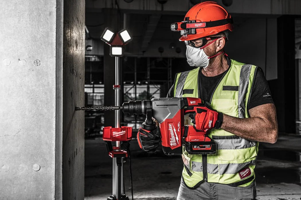 Milwaukee M18 ONEFHPX-0X FUEL Akku-Kombihammer 5 Joule ohne Akku/Lader in HD-Box