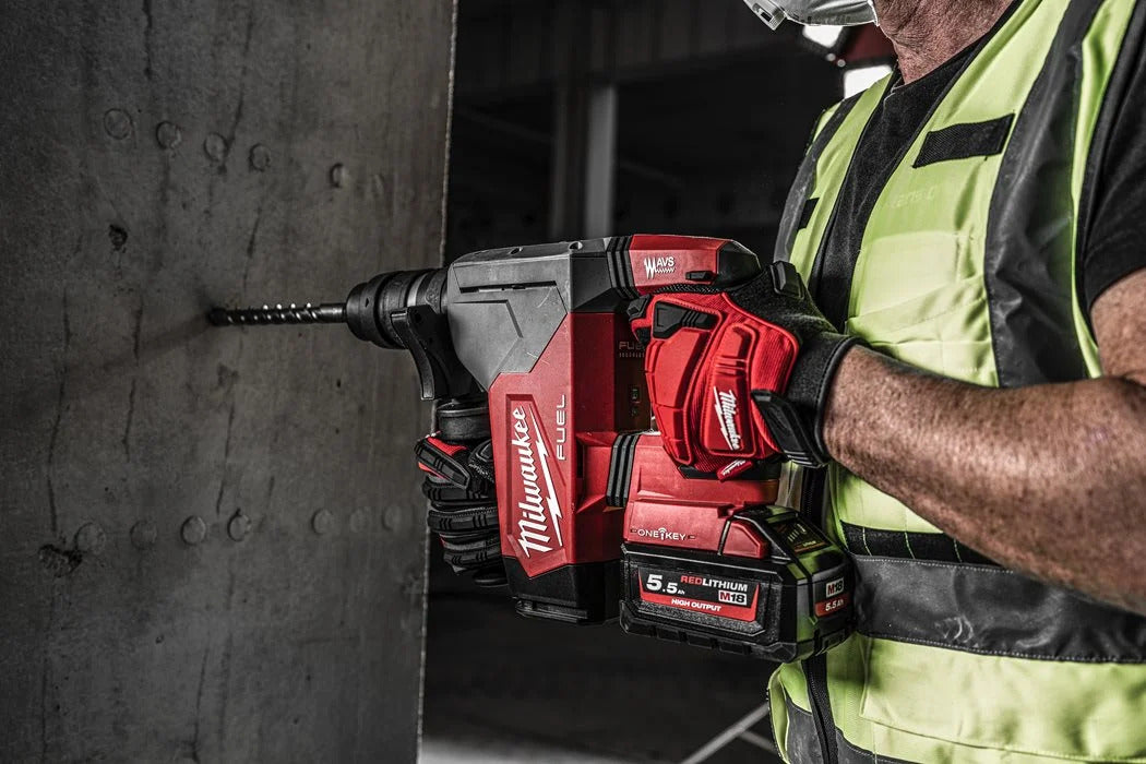 Milwaukee M18 ONEFHPX-0X FUEL Akku-Kombihammer 5 Joule ohne Akku/Lader in HD-Box