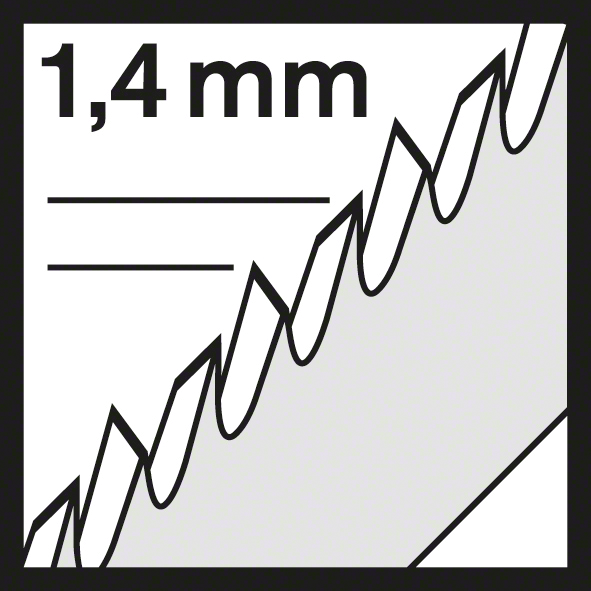 Bosch Stichsägeblatt T 101 AOF Special for Laminate für kurvenschnitte in Holz