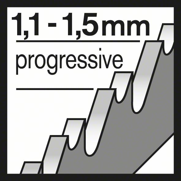 Bosch Stichsägeblatt T 118 A Basic for Metal für gerade Schnitte in Metall